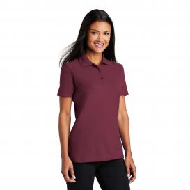 Port Authority L510 Ladies Stain-Resistant Polo - Burgundy