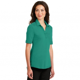 Port Authority L5200 Ladies Silk Touch Interlock Performance Polo - Verdant Green