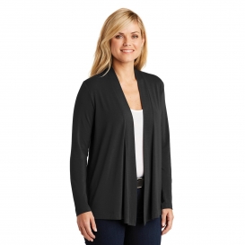 Port Authority L5430 Ladies Concept Knit Cardigan - Black | Full Source