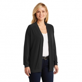 Port Authority LK5431 Ladies Concept Bomber Cardigan - Black | Full Source