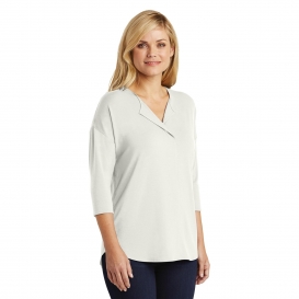 Port Authority LK5433 Ladies Concept 3/4-Sleeve Soft Split Neck Top ...