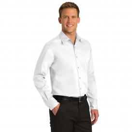 Port Authority S646 Stretch Poplin Shirt - White