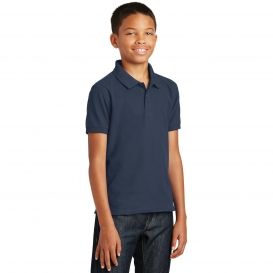 Port Authority Y100 Youth Core Classic Pique Polo - River Blue Navy