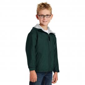 Port Authority YJP56 Youth Team Jacket - Hunter/Light Oxford