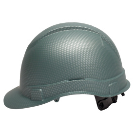 Pyramex HP44123 Ridgeline Cap Style Hard Hat - 4-Point Ratchet Suspension - Matte White Graphite
