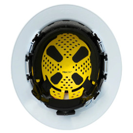 Pyramex HPT256110M Ridgeline T2 Full Brim Hard Hat with MIPS - 6 Point Suspension - White
