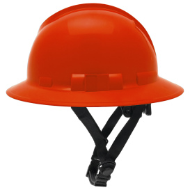 Pyramex HPT256120 Ridgeline T2 Full Brim Hard Hat - 6-Point Ratchet Suspension - Red