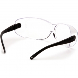 Pyramex S7510STJ OTS XL Safety Glasses - Black Temples - Clear H2X Anti ...