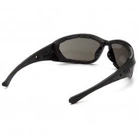 Pyramex SB10820DT Atrex Safety Glasses - Black Padded Foam Frame - Gray Mirror Anti-Fog Lens