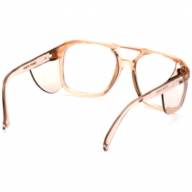 Pyramex SC210C Monitor Safety Glasses - Caramel Frame - Clear Lens