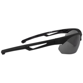 Crossfire 4821 BOLO Safety Glasses - Black Frame - Smoke/Gray Lens
