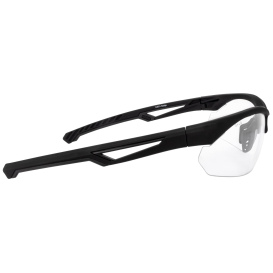 Crossfire 4824 BOLO Safety Glasses - Black Frame - Clear Lens