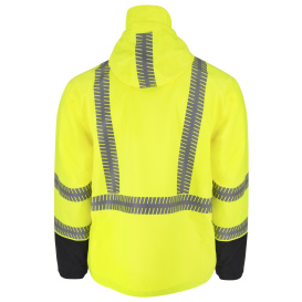 DEWALT DRW21-3ZGR Type R Class 3 Ripstop Wind and Rain Safety Jacket