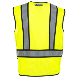 DEWALT DSV421 Type R Class 2 Adjustable Breakaway Mesh Safety Vest - Yellow/Lime