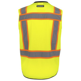DEWALT DSV851 Type R Class 2 Heavy Duty Tech Surveyor Safety Vest - Yellow/Lime