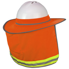 Radians RHHS-02 Collapsible Hard Hat Neck Shade - Orange