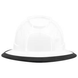 Radians RHJ6 The Judge Full Brim Hard Hat - Ratchet Suspension - White
