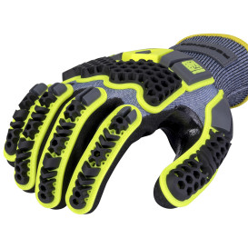 Radians RWG583 Cut Level A6 HPPE Work Gloves - TPR and Sandy Foam Nitrile