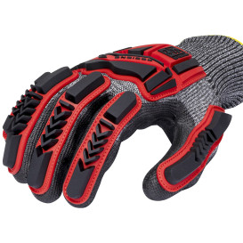 Radians RWG621 Cut Level A7 HPPE Shell Polyurethane Work Gloves - TPR Back of Hand Protection