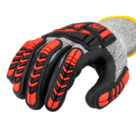 Radians RWG816 Cut Level A6 Nitrile Palm Work Gloves w/ TPR Overlays