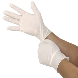 Radians RWG9115 Latex Disposable Examination Gloves - 5 Mil
