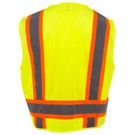 Radians SV6-2ZGM Type R Class 2 Two-Tone Surveyor Safety Vest - Yellow/Lime
