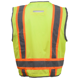 Radians SV6HG Type R Class 2 Heavy Duty Two Tone Surveyor Safety Vest - Yellow/Lime