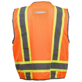 Radians SV6HO Type R Class 2 Heavy Duty Two Tone Surveyor Safety Vest - Orange