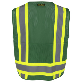 Radians SV6P Type O Class 1 Mesh Surveyor Safety Vest - Hunter Green