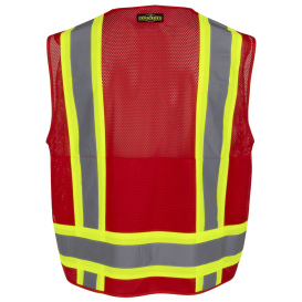 Radians SV6P Type O Class 1 Mesh Surveyor Safety Vest - Red