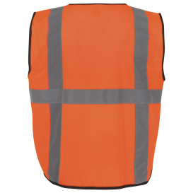 Radians SV7E Economy Type R Class 2 Solid Surveyor Safety Vest - Hi-Vis Orange