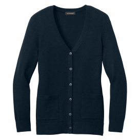 Port Authority LSW4150 Ladies Easy Care Button-Up Cardigan Sweater - River Blue Navy