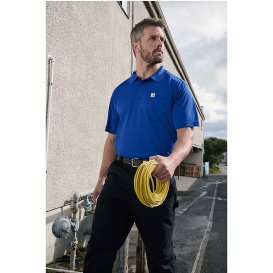 Carhartt CT106880 Force Snag-Resistant Pocket Polo - Royal Glass Blue