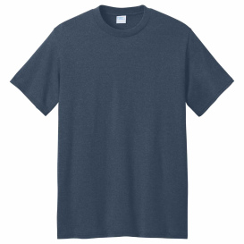 Port & Company PC01 Core Blend Recycled Tee - Navy Blue Heather