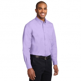 Port Authority S608ES Extended Size Long Sleeve Easy Care Shirt - Bright Lavender