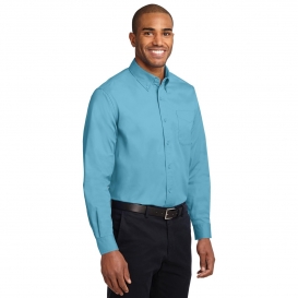 Port Authority S608ES Extended Size Long Sleeve Easy Care Shirt - Maui Blue