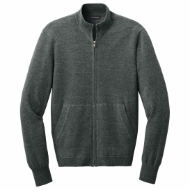 Port Authority SW2901 Easy Care Full-Zip Sweater - Charcoal Heather