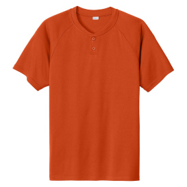 Sport-Tek ST359 PosiCharge Competitor 2-Button Henley - Deep Orange