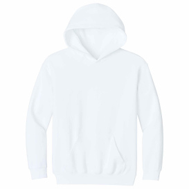 Gildan SF500B Youth Softstyle Midweight Fleece Hoodie - White