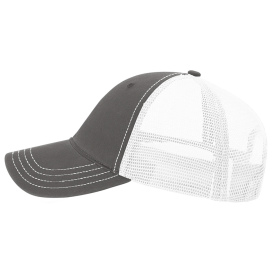 Richardson 111 Garment-Washed Trucker Cap - Charcoal/White