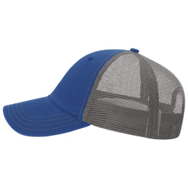 Richardson 111 Garment-Washed Trucker Cap - Royal/Charcoal