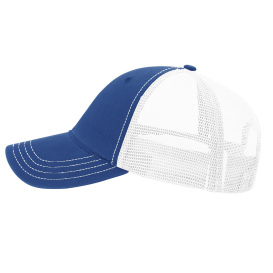 Richardson 111 Garment-Washed Trucker Cap - Royal/White
