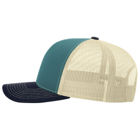 Richardson 112 Snapback Trucker Cap - Blue Teal/Birch/Navy