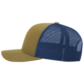 Richardson 112 Snapback Trucker Cap - Biscuit/True Blue