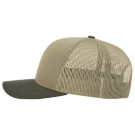 Richardson 112 Snapback Trucker Cap - Khaki/Khaki/Chocolate Chip