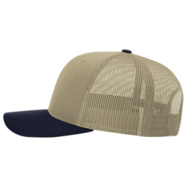 Richardson 112 Snapback Trucker Cap - Khaki/Khaki/Navy