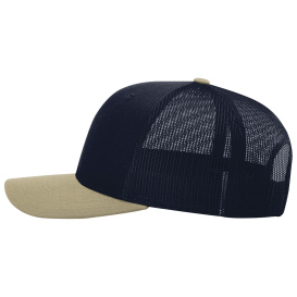 Richardson 112 Snapback Trucker Cap - Navy/Navy/Khaki