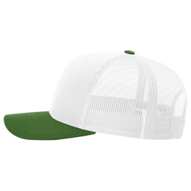 Richardson 112 Snapback Trucker Cap - White/White/Kelly