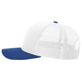 Richardson 112 Snapback Trucker Cap - White/White/Royal
