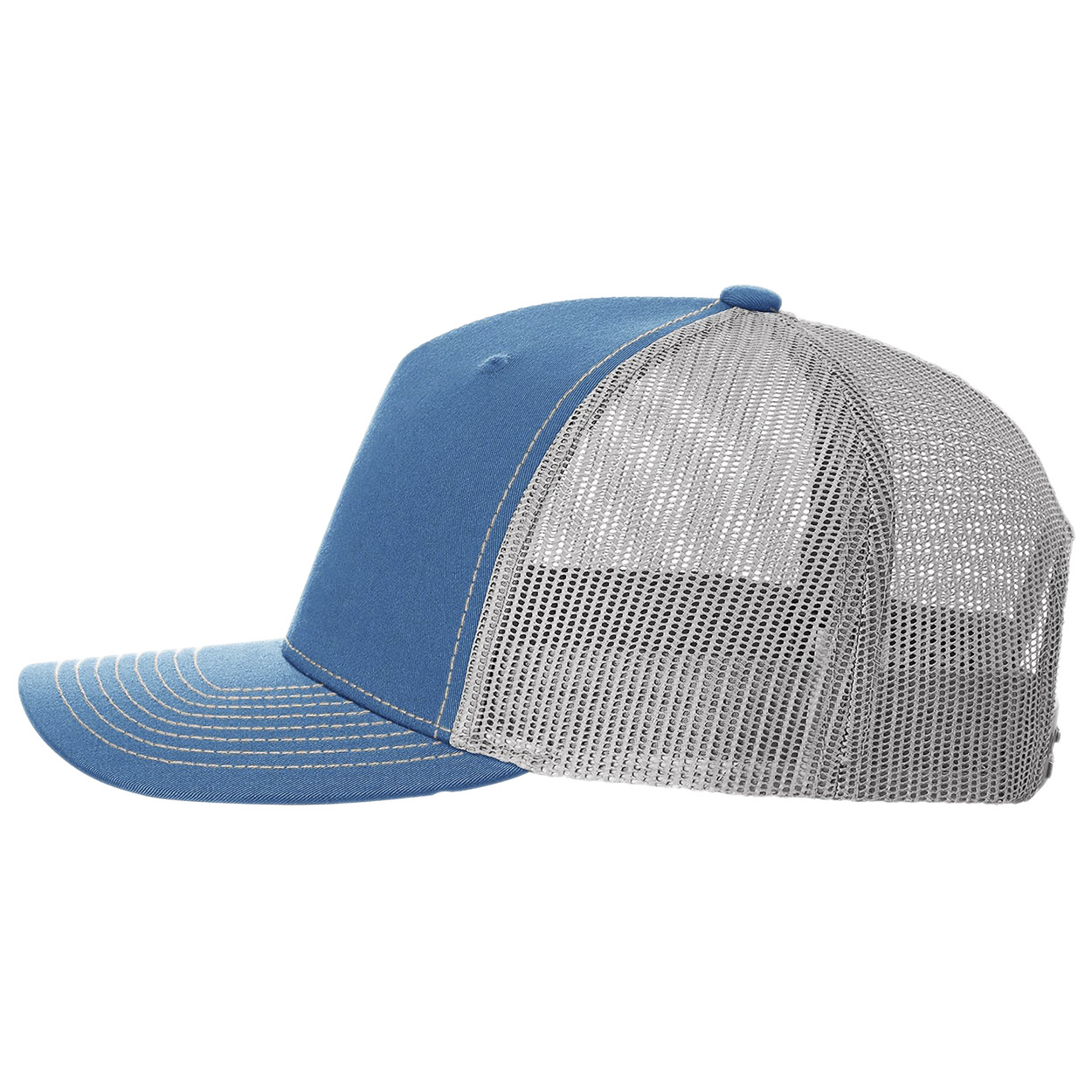 Richardson 112FP Snapback Trucker Cap - Cobalt Blue/Grey